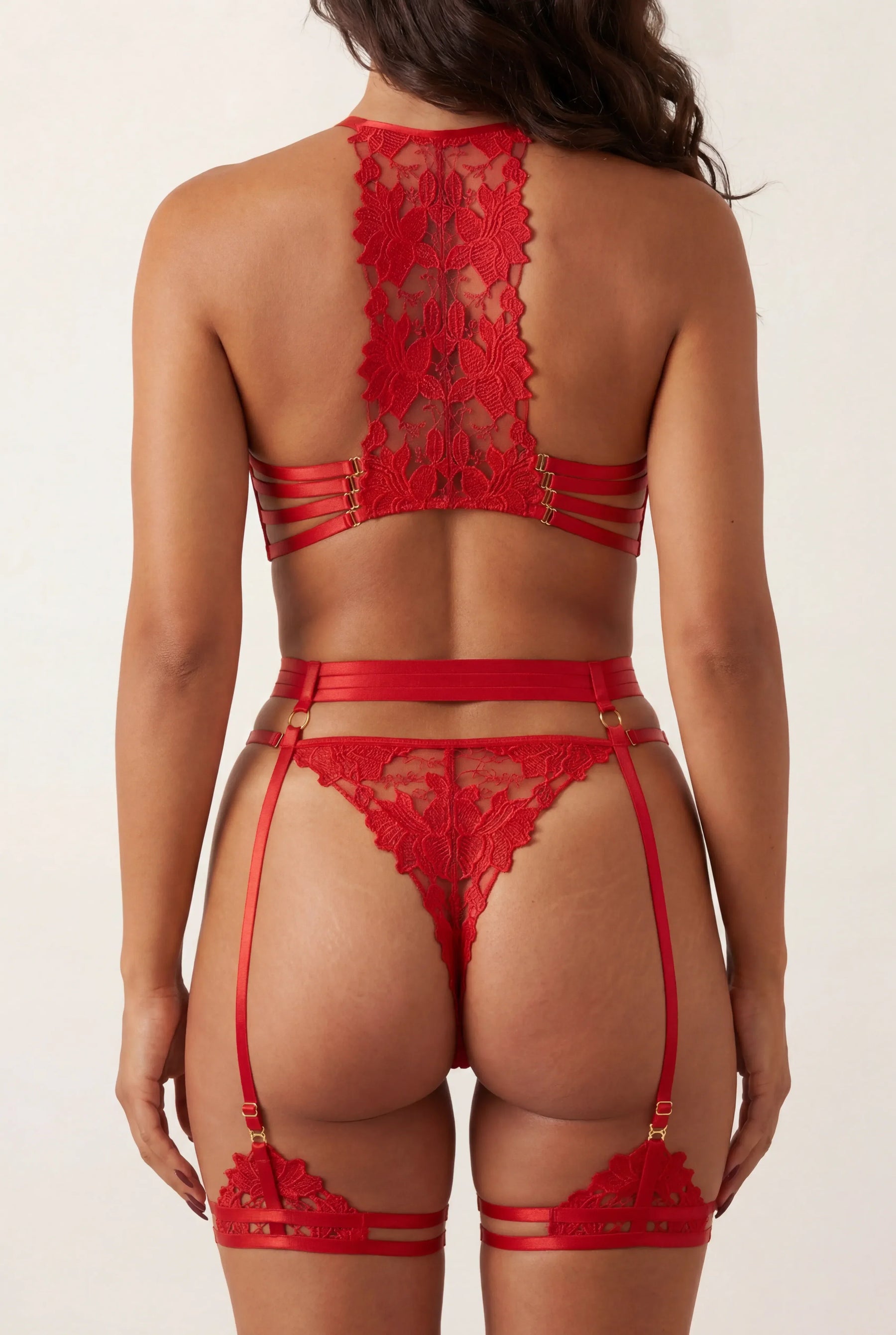 Ensemble Quatre Pi Ces Jolye Rouge