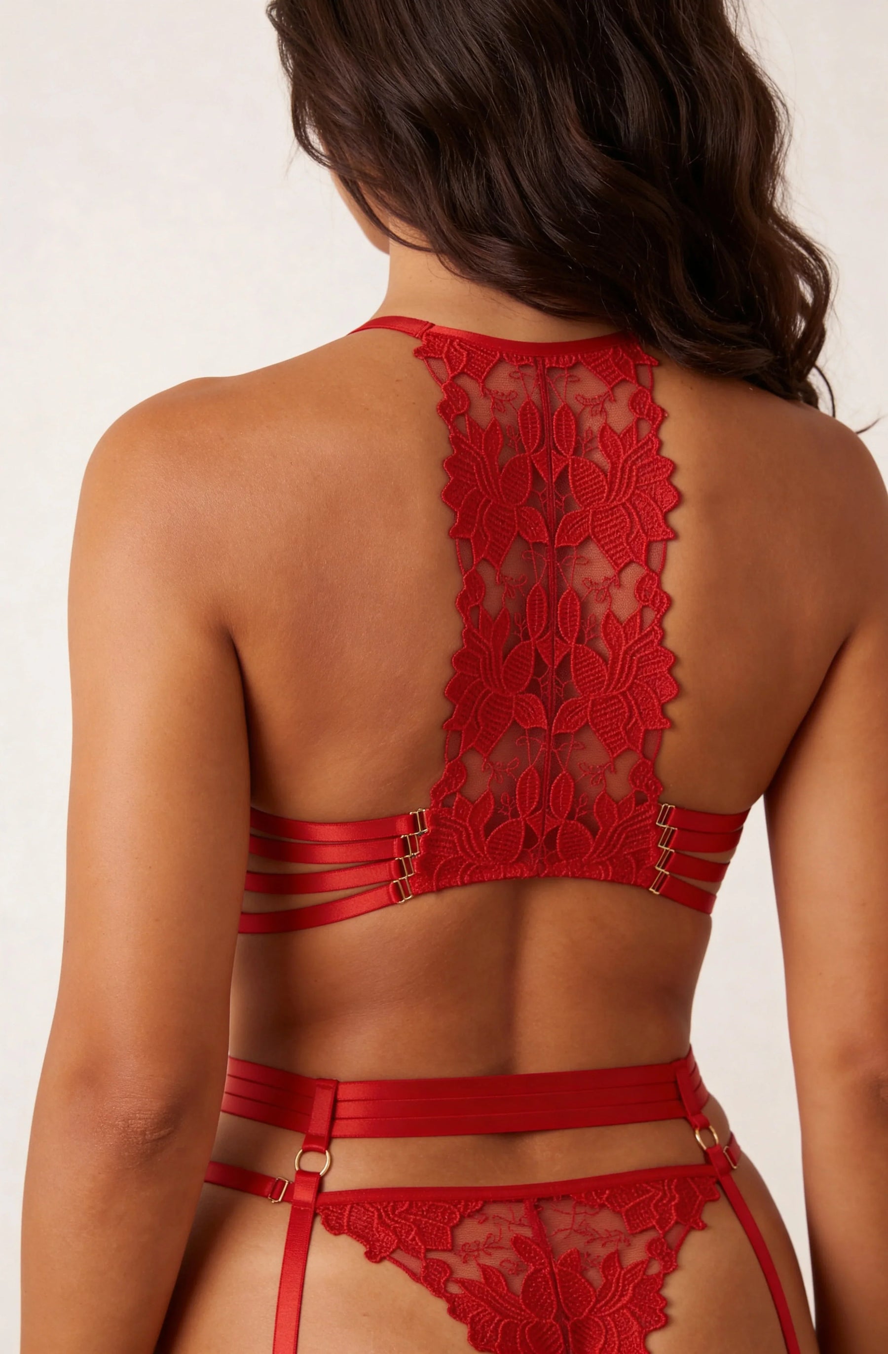 Ensemble Quatre Pi Ces Jolye Rouge